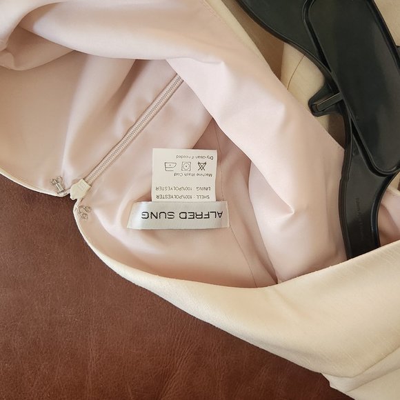 Alfred Sung Dress Champagne color_Like New - Picture 8 of 10
